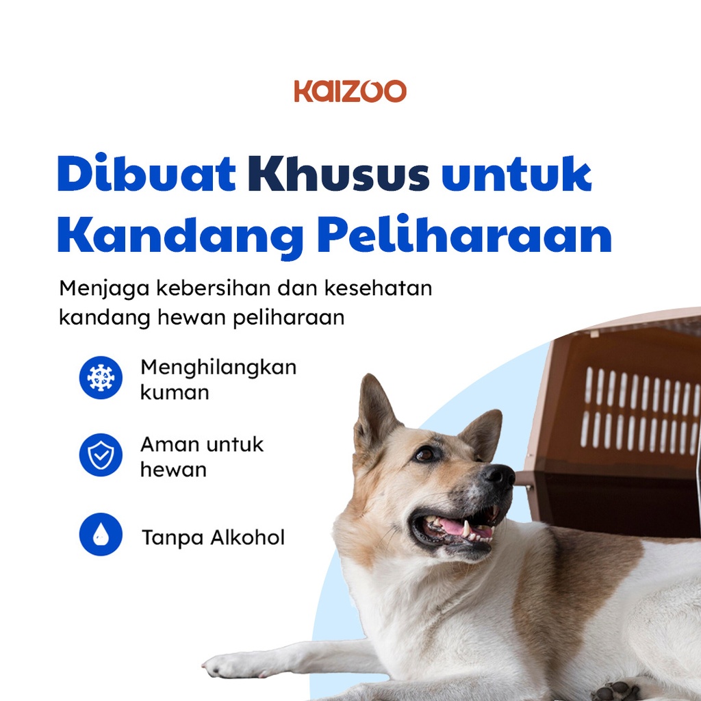 Kaizoo Pet Cage & Crate Disinfectant Alcohol Free 