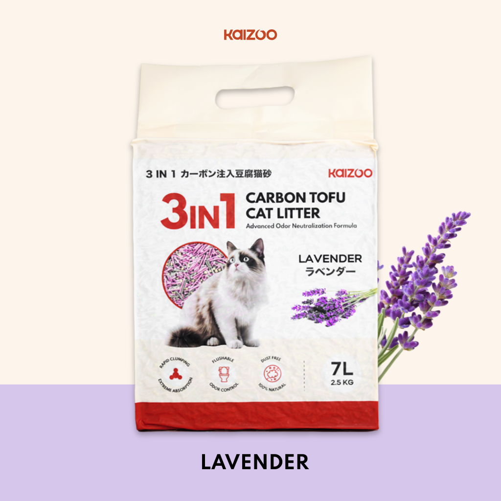 Kaizoo 3in1 Carbon Tofu Cat Litter 7L
