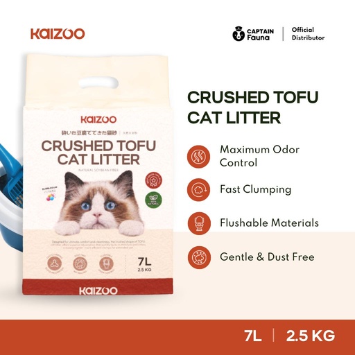 [CS001] Kaizoo Japanese Premium Crushed Tofu Cat Litter 7L